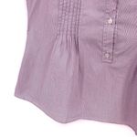 Carolina Herrera Pinstripe Sleeveless Blouse Pink/Purple White M? Photo 3