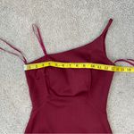 La Femme  28176‎ One Shoulder Gown Burgundy 00 Photo 4