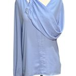 NEW J.Crew Womens Size L Top Light Blue V Photo 3