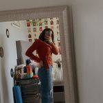 Caution to the Wind Burnt Orange Top Photo 2