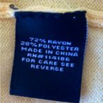 Verve Ami Yellow Open Cardigan with front Ruffle Detail. Size M. 3/4 sleeves Photo 3