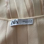 ZARA Sheer Pleated Knit Dress Photo 5