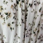 Cloth & Stone White Floral Long Sleeve Tie Belted Button Up Midi Shirt Dress M Photo 2