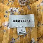 Sabina Musayev Yellow Mustard Hayden Floral Long Sleeve Dress Photo 7