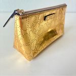 Kate Spade  Gold Zipper Travel Cosmetic Make Up Pouch Clutch Bag 7.5” Photo 7