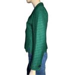 Guy Laroche Paris Vintage Womens Size S Green Black Plaid Double Breasted Jacket Photo 3