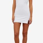 Beach Riot Women’s Elise Woven White Asymmetric Tennis Mini Dress With Shorts L Photo 10