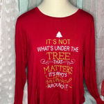 Sundays  Red Festive Long Sleeve Tee Photo 0