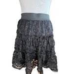 Elle Womens  Black Lace Fit & Flare Skirt - Sz S Photo 1