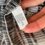 Club Monaco  Black and White Striped Semi Sheer Silk Flowy Coverup Mini Dress 12 Photo 7