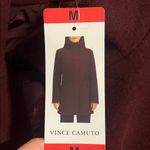 Vince Camuto  Women’s Faux Wool Deep Burgundy Pea Coat Medium NEW Photo 7