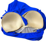 Perona Blue Ruffle One Piece Swim Dress Size 18 Photo 6