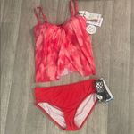 Coco reef  Red and Pink Swimsuit tankini Set sz 8 32c XL NWT Photo 0