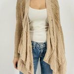 Free People  HemingWay Waterfall Drape Oversized Knit Cardigan Sweater Size Small Photo 0