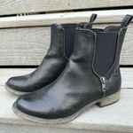 Rocket Dog Black Faux Leather Synthetic Casual Ankle Boots w/ Zipper Elastic Photo 3