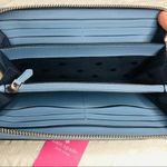 Kate Spade  Pebbled Leather Continental Wallet Blue NWT Photo 3