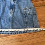 Abercrombie & Fitch High Rise Mini Skirt Size 28 / 6 Denim Side Pockets 90s EUC Photo 10