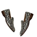Madewell  Frances Leather Snake Pointed Toe Flat Loafers Size 6.5 Photo 4