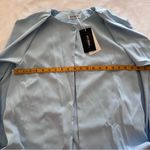 Uoozee | Powder Blue Crew Neck Cape/Long Coat | Size Medium | NEW WITH TAGS Photo 12