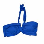 Seafolly  Royal Blue Flower Festival Bandeau Halter Bikini size 14 Photo 3