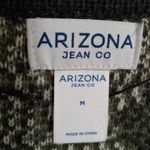 Arizona Jeans Arizona Jean Co. M Button Front Camo Sweater Cardigan in Army Green Photo 4