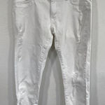 DL1961 Riley Boyfriend White Distressed Cropped Jeans 28 US 6 EUC Photo 0