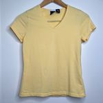 basic editions Vintage 90’s  Cotton Stretch T Shirt Size Small Modern Fit Yellow Photo 0