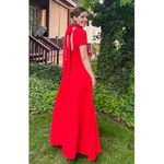 STAUD  Ilana Back Bow Maxi Dress Size XS Photo 2