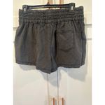 Aerie  Womens Smocked Waist Shorts Casual Lounge Gray Pockets Size M Photo 3