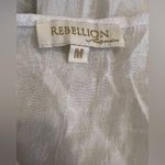 Rebellion  Light Weight Long Sleeve Bathing Suit Cover Up Size Medium Photo 1