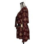 Taylor & Sage Paisley Romper Tie Front Boho Hippie Festival Medallion S Photo 3