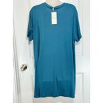 NWT Poetsky Teal Blue Short Sleeve Pocket Tunic Dress XL X Photo 6