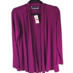 Karen Scott Womens Knit Open Cardigan Autumn Berry Purple Size XS Photo 0