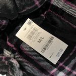 Jenni Intimates Women's M/L Hooded Plaid Fleece Robe Multicolor Comfy Lounge Photo 4