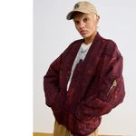 Nike NEW x Naomi Osaka Jacquard Kimono Jacket Burgundy Crush Streetwear Luxe Sm Photo 13