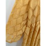 Maurice's Kimono Womens Large NWT Orange Front Tie Diamond Pattern Cardigan Sheer Photo 4