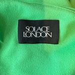 Solace London  Green Petch Maxi Dress Asymmetric One Shoulder Thigh Slit US 0 Photo 5