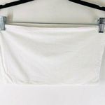 Topshop  Bandeau Tube Top Ribbed Stretch White Size 8 Photo 0