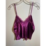 Linea Donatella  Women's Size Medium Purple Satin 2 Piece Pajama Set Shorts Cami Photo 3