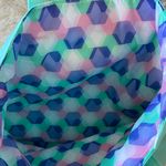 Clinique  Turquoise Tote with Pink Logo Photo 1