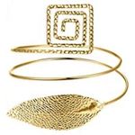 GOLD Upper Arm Cuff Arm Band Jewelry Photo 0