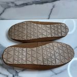 Clarks | Women's Black Brown Leopard Leather Faux Fur Moccasin Slippers Sz 9 Photo 4