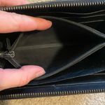 Gucci Authentic  Guccissima GG logo leather Zippy long wallet black silver Photo 9