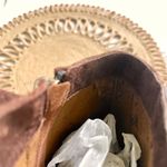 Coach  Maya Suede/Polished-Calf Ankle Wedge Boots Brown Women’s Size 10 Q5328 Photo 10