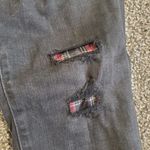 Maurice's Black plaid backed destructed high rise jeggings Photo 3