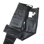 NWT GAP 1969 Inner Cozy Legging in Black Orbit Coated Side Snap Stretch Jeans 29 Photo 1