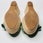 Valentino Garavani Valentino Pastel Mint Green Patent Leather Bow Espadrille Wedge Heel Sandal Shoe Photo 8