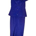 Elegant Vintage Blue Evening Gown, Medium Photo 0