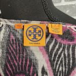 Tory Burch  Dabney Cardigan Sweater 100% Wool Ikat Print Black Pink Size Small Photo 10