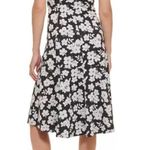 Tommy Hilfiger  Floral Knit Fit & Flare Midi Dress Black Multi 10 Photo 1